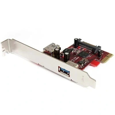 Image of StarTech.com 2 Port PCI Express SuperSpeed USB 3.0 Card with UASP Support 1 Internal External Dual PCIe Adapter (PEXUSB3S11)