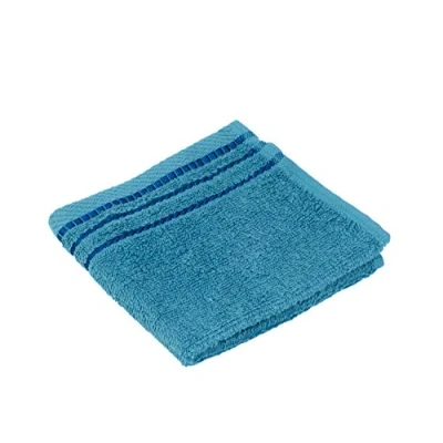 Image of Gözze Set of 4 Faceloths, Berlin, 100% Cotton, 30 x cm Petrol