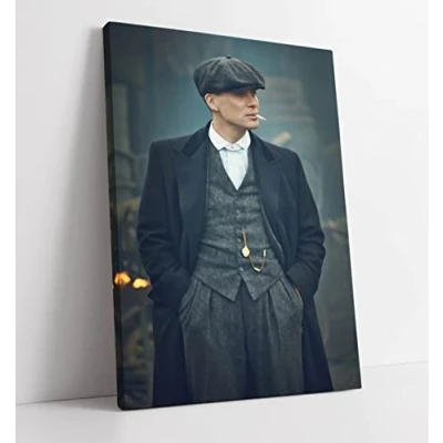Image of CanvasArtShop Peaky Blinders Thomas Shelby CANVAS WALL ART PICTURE 30MM DEEP FRAMED PRINT (30in x 20in / 76cm 50cm)