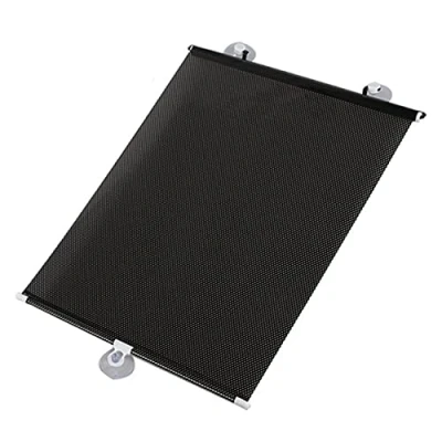 Image of Erpmlyo Sunshade Roller Blackout Suction Cup Blinds Curtains for Living Kitchen Office Car Window Free Perforated Curtain A