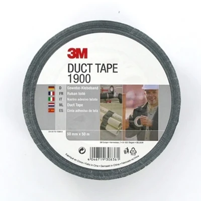Image of 3M Value Duct Tape 1900, Black, 50 mm x m