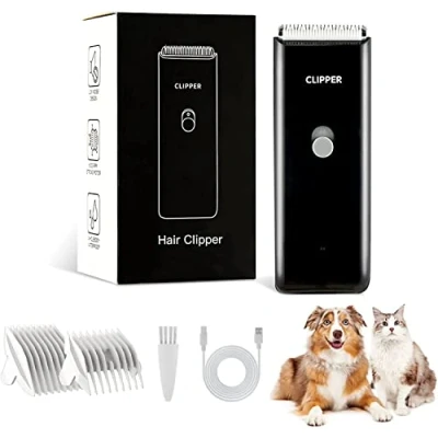 Image of Professional Cat Grooming Clippers for Matted Hair, Low Noise Dog Kit Rechargeable Pet Trimmer Dogs,Puppy,Cats,Rabbit, Black