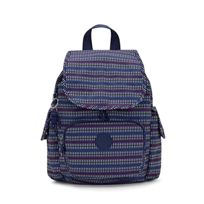 Image of Kipling Backpacks CITY PACK MINI Blue Geo Print