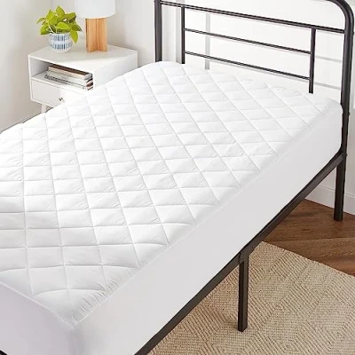 Image of COMFORTNIGHTS Premium 100% Cotton, Breathable, Hypoallergenic, Comfortable mattress protector. Single Bed size: 90 x 190 25cms