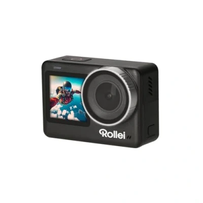 Image of Rollei Action One Lite: Your Action, Perfection! Capture 4K video, 20MP photos with 2 displays, image stabilization and creative modes. Touch screen app control for effortless recording!