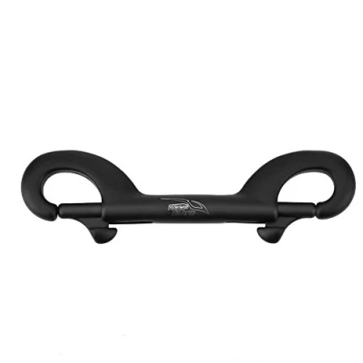 Image of Clip Hook for Scuba Diving, Stainless Steel Diving Swivel Eye Bolt Snap Diver, Double Ended Buckle (115mm Black)