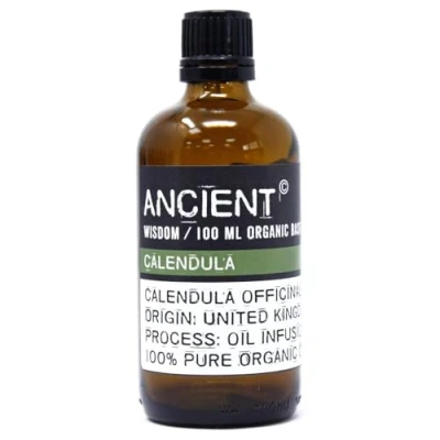 Image of Ancient Wisdom 100 ml Calendula Organic Base Oil