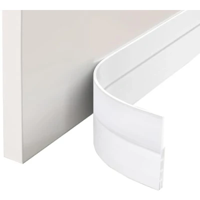 Image of EXTSUD 2 Pack Adhesive Under Door Sweep Weather Stripping Soundproof Rubber Bottom Seal Strip Draft Stopper Draught Excluder, 39&quot; Length x 2&quot; Width