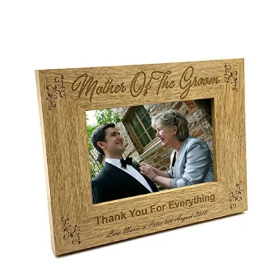 Image of ukgiftstoreonline Personalised Mother Of The Groom Photo Frame Wedding Gift (5 x 7 Inch)