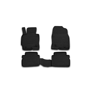 Image of Element EXP.NLC.33.20.210k Rubber Floor Mats for Mazda CX5 2011 2016 4 Piece Set Black