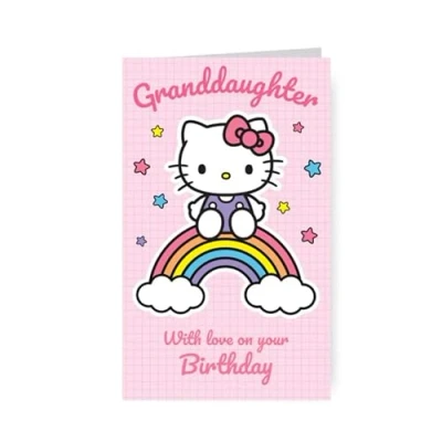 Image of Hello Kitty Granddaughter Birthday Card