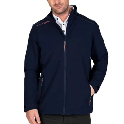 Image of Island GREEN Mens Waterproof Rain Jacket Navy L