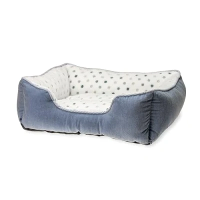 Image of Karlie K Bed Cat Dot Grey Blue 47 x 39 cm 200 g