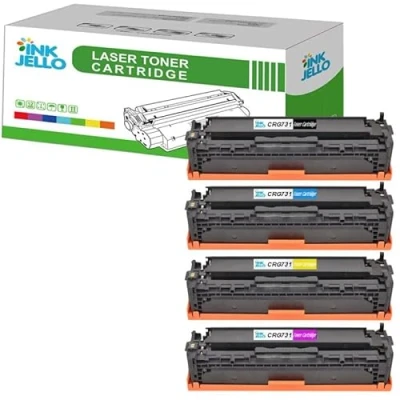 Image of Inkjello CRG 731 Toner Cartridge Replacement for Canon i SENSYS LBP7100 LBP7100Cn LBP7110 LBP7110Cw MF623Cn MF628Cw MF8230Cn MF8280Cw B/C/M/Y (4 Pack)
