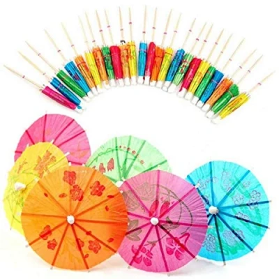 Image of SHATCHI 72/144 Umbrellas Wedding Summer Party Food Drink Decorations Picks Sticks Accessories &amp; Cocktail, Assorted, 144Pcs
