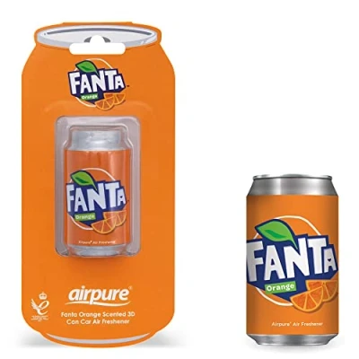 Image of Airflair&#039; Fanta 3D Tin Orange Air Freshener Can for Ventilation Clip