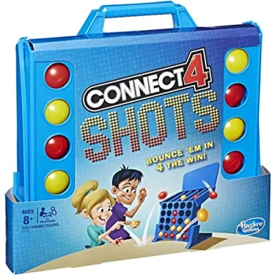 Image of Hasbro Gaming Connect 4 Shots Game, 2 Players,Multicolor,5.71 x 31.7 29.2 cm
