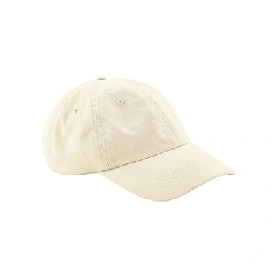 Image of Beechfield® B652N Organic Cotton 6 Panel Dad Cap Natural