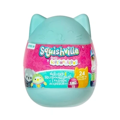 Image of Squishmallows Squishville, Series 10 Assorted Single Official Kellytoy Collectible Mini Stuffed Animal Toy Plush &amp; Accessories, Styles May Vary Add to Your Squad Gift for Kids, Girls Boys