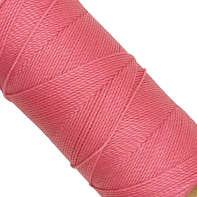 Image of Linhasita Waxed Thread 100 g / 170 m Polyester 1 mm Thick Macrame, 30 ColoursGum Pink