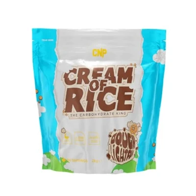 Image of CNP Carbohydrate King Low Sugar Cream of Rice, for Muscle Recover with Amylase Easy Digestion, 2kg and 80 Servings, 6 Creamy Flavours (2.00 kg (Pack 1), Doughlightful)