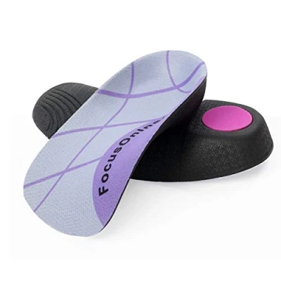 Image of 3/4 Length Arch Support Insoles for Men and Women, Large Size Planter Fasciitis High Work Boots, EVA Orthotic Shoe Inserts Flat Feet, Over Pronation, Relief Foot Heel Spur Pain