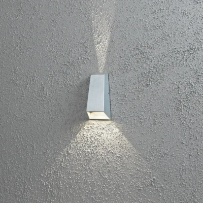 Image of Imola Outdoor Modern Up Down Grey Wall Light 2x 3W High Power LED, IP54