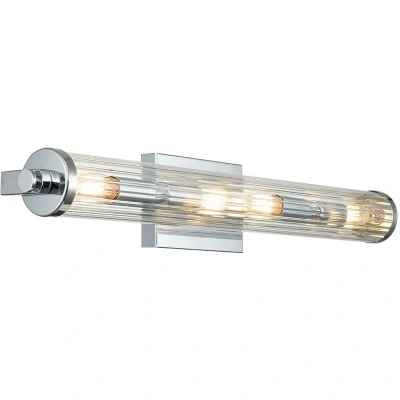 Image of Kichler Azores Bathroom Wall Lamp Polished Chrome, IP44
