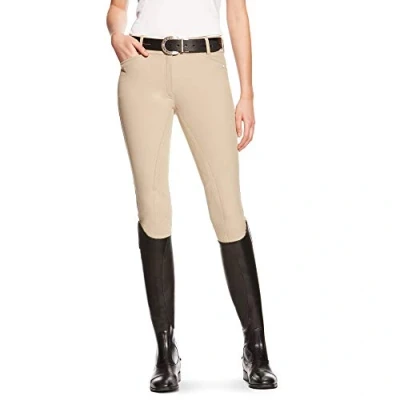 Image of ARIAT Womens Heritage Elite Full Seat Breeches Tan Easy stretch 4 way performance nylon/cotton blend
