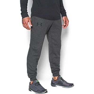 Image of Under Armour Men&#039;s Rival Cotton Jogger Pants Carbon/Heather, Medium
