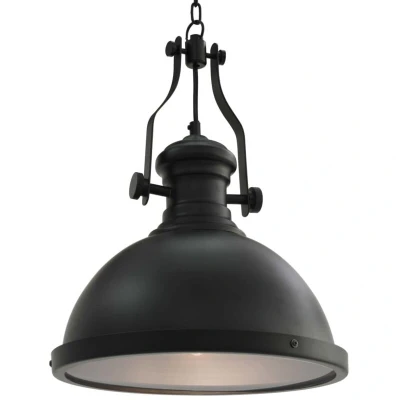 Image of vidaXL Ceiling Lamp Black Round E27