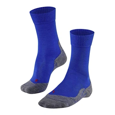 Image of FALKE Men&#039;s TK5 Wander M SO Wool Thin Anti Blister 1 Pair Hiking Socks, Blue (Yve 6714), 5.5 7.5
