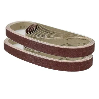 Image of 25mm x 762mm Aluminum Oxide Sanding Belts, 40/60/80/120/240/320 Assorted Grits Belt for Sander (12 Pack)