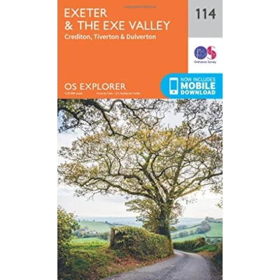 Image of Explorer 114 Exeter &amp; The Exe Valley Map With Digital Version