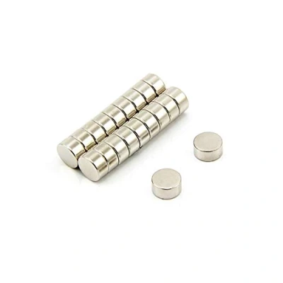 Image of Samarium Cobalt High Temperature Magnet for Motors, Electric Turbo Machinery and Sensors 10mm dia x 5mm thick 1.8kg Pull Pack of 4