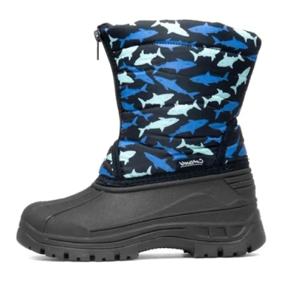 Image of Cotswold Iceberg Childrens Boys Zip Snow Boots Black