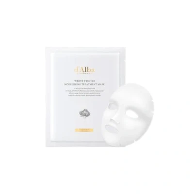Image of d’Alba Italian White Truffle Nourishing Treatment Mask, Vegan Skincare, and Soothing Sheet Mask for Dry Tired Skin, Safe Sensitive Deep Hydration Korean skincare