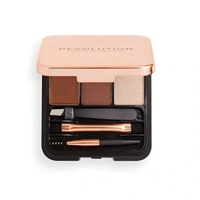 Image of Revolution Beauty London, Brow Sculpt Kit, Medium, 3 Shades, 2.2g