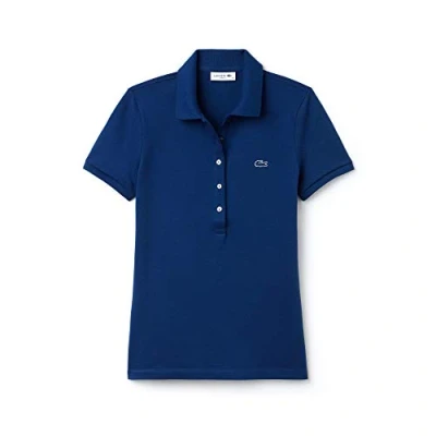 Image of Lacoste Women&#039;s PF7845 Short Sleeve Polo Shirt,Blue (Inkwell Cc3),Manufacturer Size:36