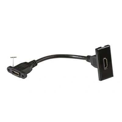 Image of KnightsBridge HDMI outlet module 25 x 50mm black