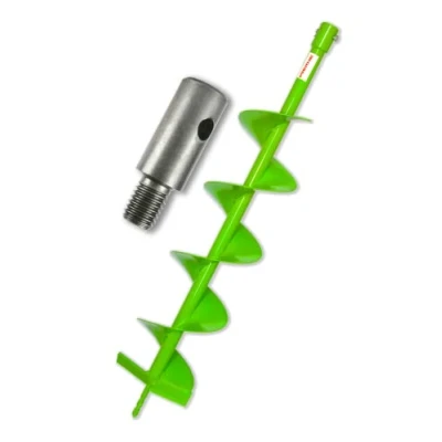 Image of WERHE® professional drill, auger for drilling machine 150 mm robust with m14 adapter pile drill well precise tip earth