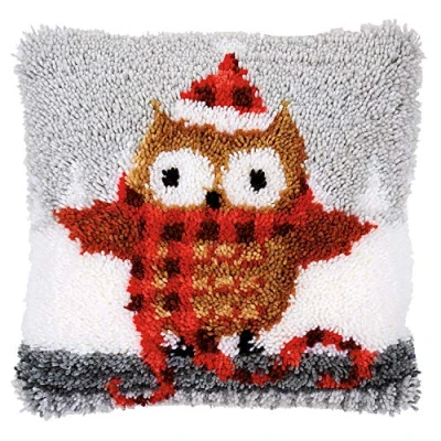 Image of Vervaco Latch Hook Cushion Kit, Cotton, Assorted