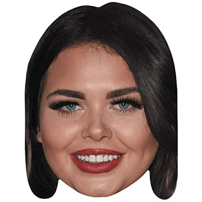 Image of Scarlett Moffatt (Lipstick) Celebrity Mask, Flat Card Face, Fancy Dress Mask