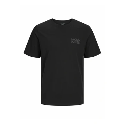 Image of JACK&amp;JONES PLUS Men&#039;s Jjecorp Logo Tee SS O Neck Noos Pls T Shirt, Black/Detail:Small Print/Black, 5XL