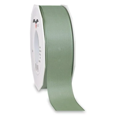 Image of Präsent Europa Taffeta Ribbon Old Green 40 mm width, 50 m length