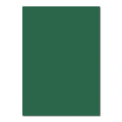 Image of FarbenFroh 50 Pack Single Card Paper Sheets A5 Size Dark Green 240gsm 5.8 x 8.3 inch DIY Sheet Color Photo