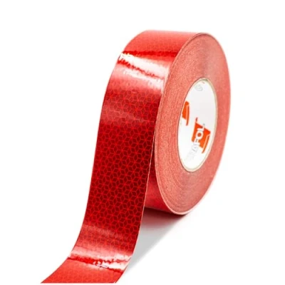 Image of Finest Folia Orafol VC104+ Rigid Grade Contour Marking 50 mm Reflective Film Tape for Trailers Truck Semi Trailer Warning Weatherproof (Red, 3 Metres)