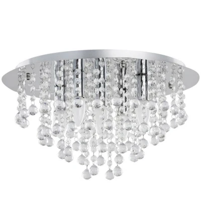 Image of Crystal Ceiling Light K9 Crystal, 46cm, 5x E27