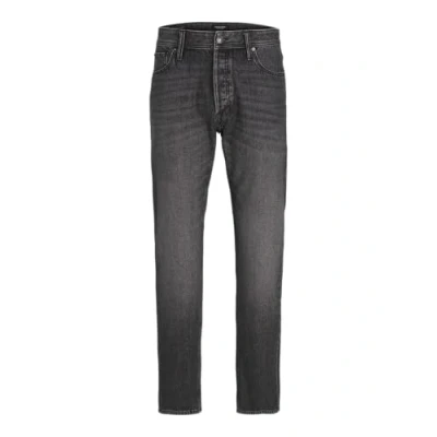 Image of JACK &amp; JONES Men&#039;s Jjichris Jjoriginal Sq 717 Jeans, Black Denim, 30 W/32 L