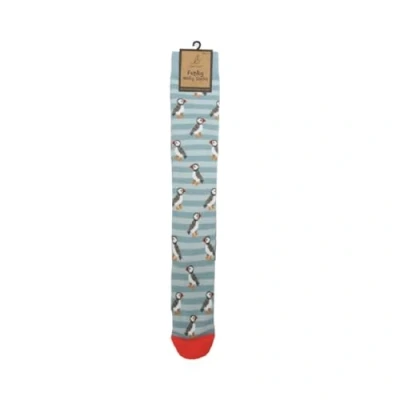 Image of Bartleby Funky Welly Socks Puffin Stripe